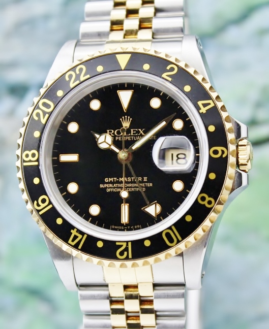 (image for) LIKE NEW UNPOLISHED ROLEX OYSTER PERPETUAL DATE / GMT-MASTER II / 16713